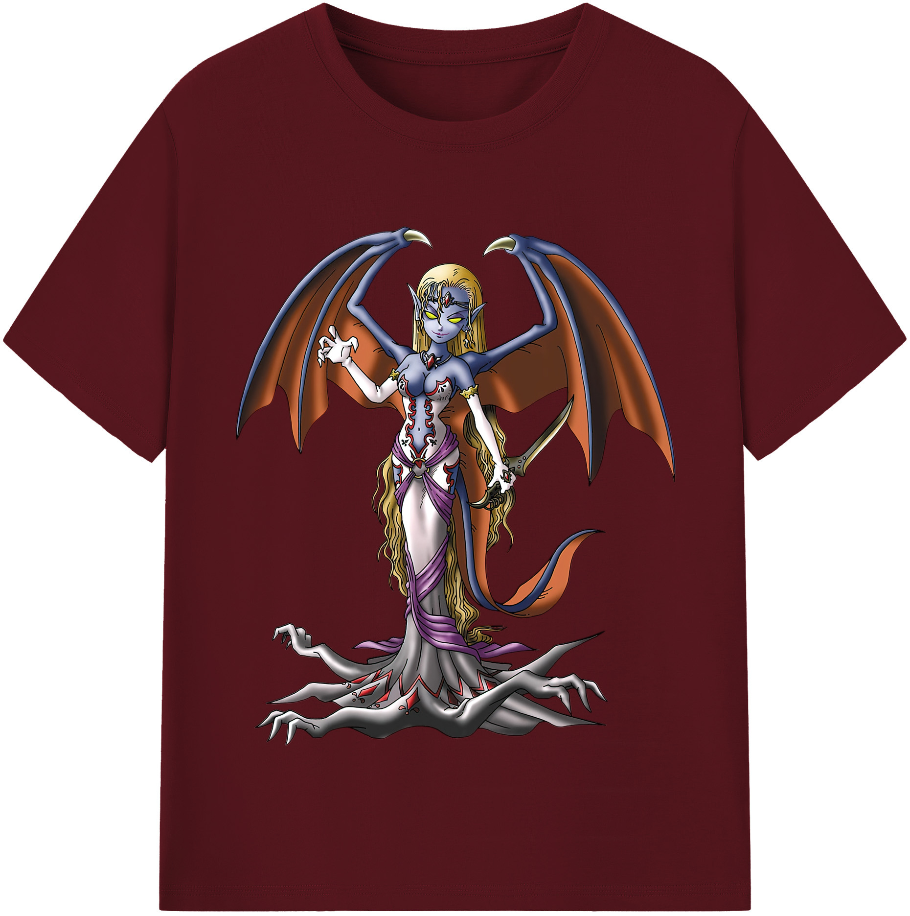 （画像用） ドラゴンクエスト Doragon Kuesuto Dragon Quest 綿100％半袖Tシャツ（フロントプリント）